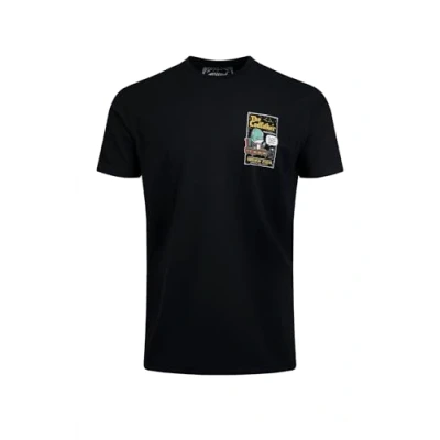 Image of Weird Fish Codfather Back Print Artist T Shirt Black Size M