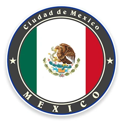 Image of 2 x 10cm Mexico Vinyl Sticker Decal Laptop Luggage Tag Label Car Bike Flag #9234 (10cm Wide High)