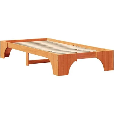 Image of Wax brown 80 x 200 cm Solid pine wood Vidaxl