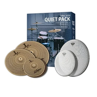 Image of Zildjian L80 Low Volume Cymbal Pack LV468 w/Remo SilentStroke Heads