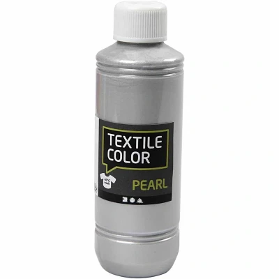 Image of Creativ Full Coverage Fabric Paint, Silver, One Size