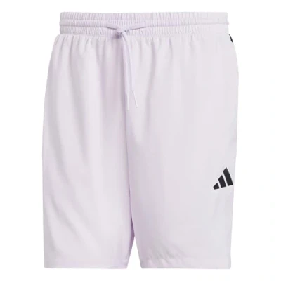 Image of adidas Men&#039;s Essential Three Stripes Chelsea Base Short, ice Lavender/Black, XL