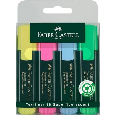Image of Faber Castell 48 Textliner (Wallet of 4)