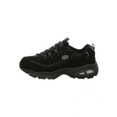 Image of Skechers Women&#039;s D&#039;lites biggest Fan Trainers, Black Trubuck Mesh Trim, 7 UK