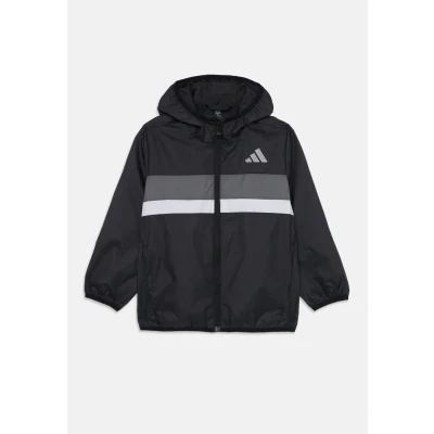Image of adidas Performance Tiberioerio KIDS Unisex Windbreaker for kids, Size: 4 5y, Black/grey four/white