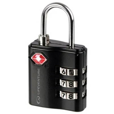 Image of Lifeventure TSA Approved Luggage Padlock 3 Digit Heavy Duty Zinc Alloy Security Padlock, Combination Code Lock For Suitcase Gym Locker