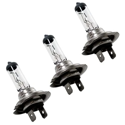 Image of R&amp;C (pack of 3) 24V H7 70w Halogen Headlight Bulb Head Lamp Truck HGV Commercial Lorry