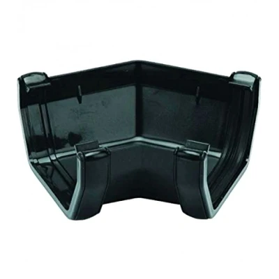 Image of FLOPLAST 114mm Square Gutter135 Degree Angle Black