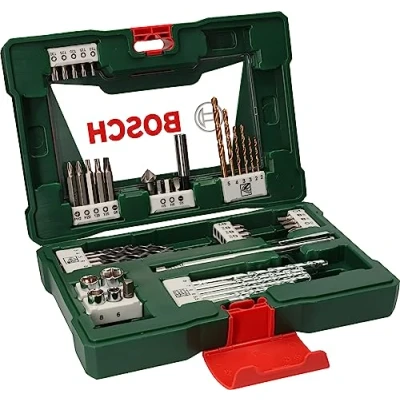 Image of Bosch 48 pcs. Titanium Drill and Screwdriver Bit Set V Line (with Magnetic Rod, for Wood, Masonry Metal, Accessories Drills Screwdrivers)