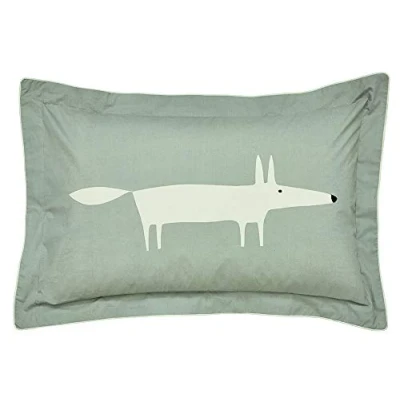 Image of Scion Living Mr Fox Oxford Pillowcase Silver