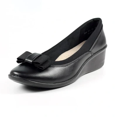 Image of Lunar Womens Deacon Comfort Shoe 5 UK Black