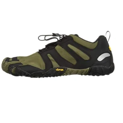Image of Vibram FiveFingers Men&#039;s V Trail 2.0 Running Shoe, Ivy Black, 7 UK