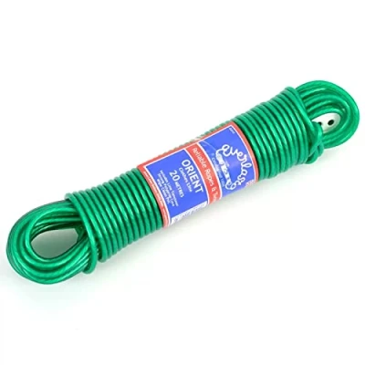 Image of Everlasto 10m &#039;Orient&#039; PVC Clothes/Washing Line 4.8mm Thick Green