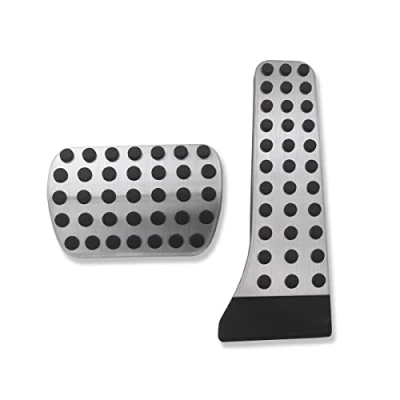 Image of Foot Gas Brake Pedals Cover Compatible for Mercedes Benz C E S CLS GLC GLE GLS Class W205 W212 W213 W167 X253 C257 Accessories Anti Slip