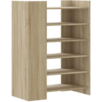 Image of vidaXL Shoe Cabinet Sonoma Oak 74.5x37.5x100 cm Engineered Wood