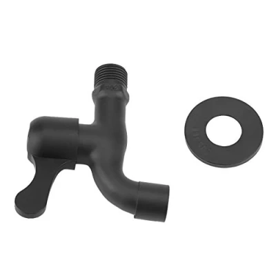 Image of Wall Mount Tap Garden Stainless Steel 304 Black for Bathroom Reusable Packaging Socialme EU (Mop Pool)