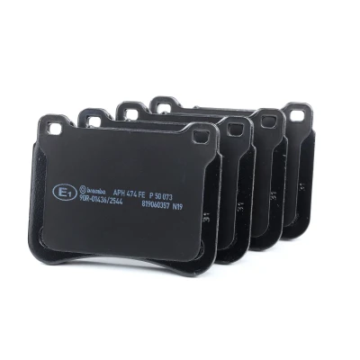 Image of 0044205120, 004420512041, A0044205120 Brake pad set BREMBO P 50 073 prepared for wear indicator without accessories MERCEDES BENZ: C Class T modell