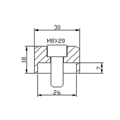 Image of Rear Views to Counterweight Adapters, Black