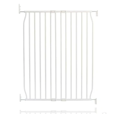 Image of Safetots Extra Tall Eco Screw Fit Baby Gate, White, 80cm 90cm, Gate 100cm in Height, Stair for Baby, Fitted Safety Easy Installation