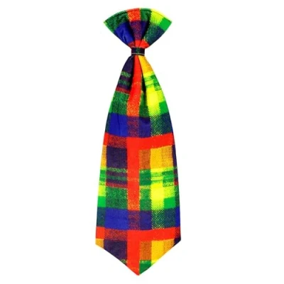 Image of W Widmann MILANO Party Fashion 48632 Tie for a Clown, Accessory, Circus, Theme Party, Carnival, Multicoloured, Standard Size