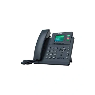 Image of Yealink SIP T33G Entry level IP Power over Ethernet Corded Phone with 4 Lines, HD Voice and 2.4 Inch LCD Colour Display Backlight (320 x 240 Pixel) Black