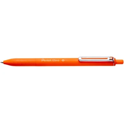 Image of IZEE BALLPOINT RETRACTABLE PEN 1.0MM TIP, ORANGE INK, 12 PACK