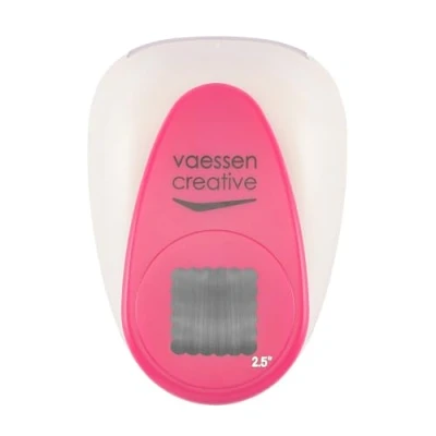 Image of Vaessen Creative Craft Paper Punch Scalloped Square 4,7 x cm Circle Cutter for Crafting and Card Making