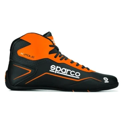 Image of Sparco K Pole Shoes Size 43 Black/Fluo Or