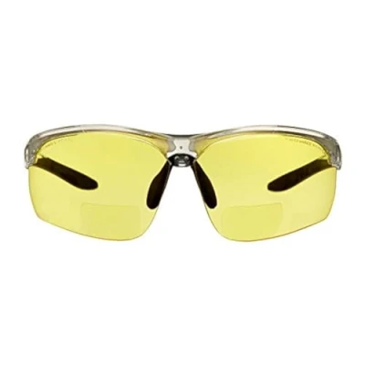 Image of voltX &#039;CONSTRUCTOR ULTIMATE&#039; Bifocal Reading Safety Glasses EN166FT certified PREMIUM Cycling Sports Bifocals Anti Fog Coated UV400 lens (+2.0 Dioptre, ULTIMATE Yellow)