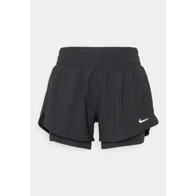Image of Nike Performance ONE Short Sports shorts, Women&#039;s, Size: Medium, Black/reflective silver