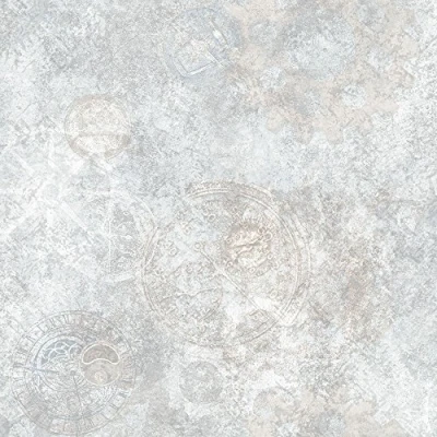 Image of Galerie G56221 Steampunk Wallpaper, Silver/Grey, Full roll (10M x 53 cm)