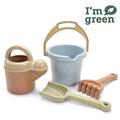Image of Dantoy Bio Toy Bucket and Spade 4 Piece Playset, Eco Conscious Toys made from Sugarcane