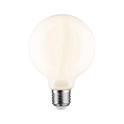 Image of Paulmann 28625 LED Filament lamp G95 9 watts Classic dimmable Opal 2700 K Warm White E27