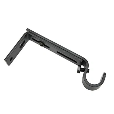 Image of Gardinia Extendible Support for Ø 16 mm matt Black 10 14 cm, Individual Programme Memhis