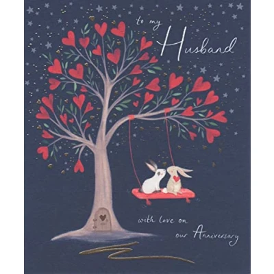 Image of Woodmansterne Husband Anniversary Card