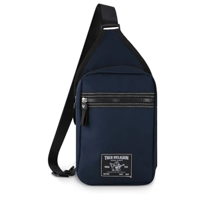 Image of True Religion Crossbody Bags for Women &amp; Men, Sling Bag Cross Body Bag, Backpack Travel Purse, Blue, One Size,