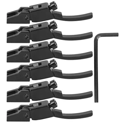 Image of 6Pcs Electric guitar Bridge Saddle,Durable Zinc Alloy Tremolo String Lock with Wrench Upgrade AccessoriesElectric accessories