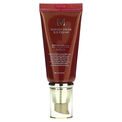 Image of Missha M Perfect Cover B.B Cream Pflege 21 Light Beige 50 ml