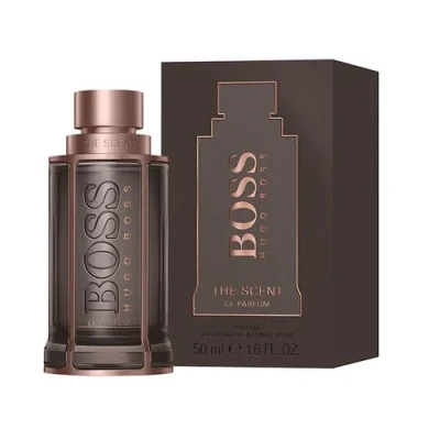 Image of BOSS The Scent Le Parfum for Him Ambery Fragrance With Notes Of Ginger &amp; Maninka Fruit, Iris and Leather Accord High Longevity 50ml (Packaging May Vary)