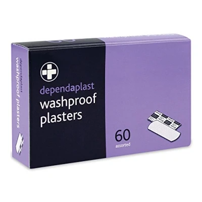 Image of Reliance Dependaplast washproof plasters Assorted (Box of 60) (for BS8599 1 Kit) (RL946)