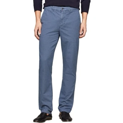 Image of Tommy Hilfiger Men Trousers Denton Straight Fit Chino, Blue (Aegean Sea), 33W/32L