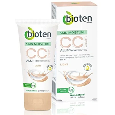 Image of Bioten SKIN MOISTURE, CC Cream Medium (100% Natural, Paraben &amp; Paraffin free) 50ml by