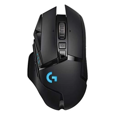 Image of Logitech G502 LIGHTSPEED Wireless Gaming Mouse, HERO 25K Sensor, 25,600 DPI, RGB, Adjustable Weights, 11 Programmable Buttons, Long Battery Life, On Board Memory, PC / Mac
