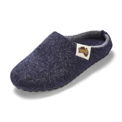 Image of Gumbies Outback Indoor &amp; Outdoor Slippers, Easy Slip On House Shoes with Recycled Materials, Ideas for Gift Giving Men Women, Navy Grey, UK 8