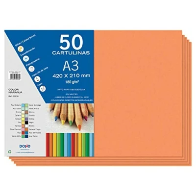 Image of Dohe Cardboard 50 Sheets in A3 Orange