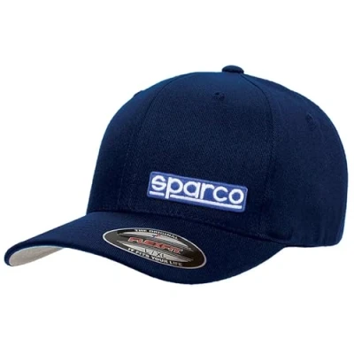 Image of Sparco Flexfit Original Navy Blue Size S/M Baseball Cap, One