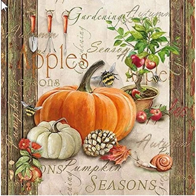 Image of 20 Napkins Pumpkin Autumn Motif 33 x cm