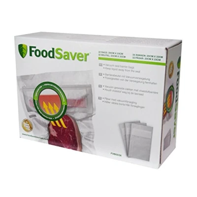 Image of Food Saver FVB003X 01 Pack of 32 Bags Specifically for Liquids Vacuum Sealing Device, 0.95 L
