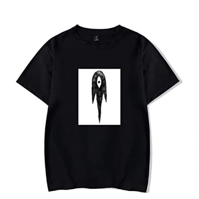 Image of Fosike Omori Game Tshirt Unisex Short Sleeves, SOMETHING Graphic T Shirt Men, Tee Round Neck Harajuku Casual Top XXS 4XL