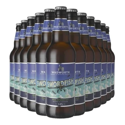 Image of Wadworth Swordfish Rum Infused Ale 5% ABV 12 x 500ml Glass Bottle